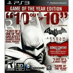 Batman: Arkham City [Game of the Year] - Used - (Incomplete) (Playstation 3)